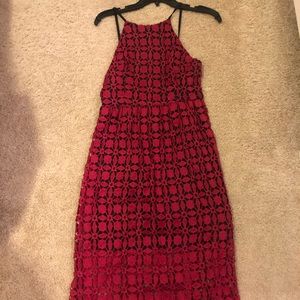 Women’s red dress